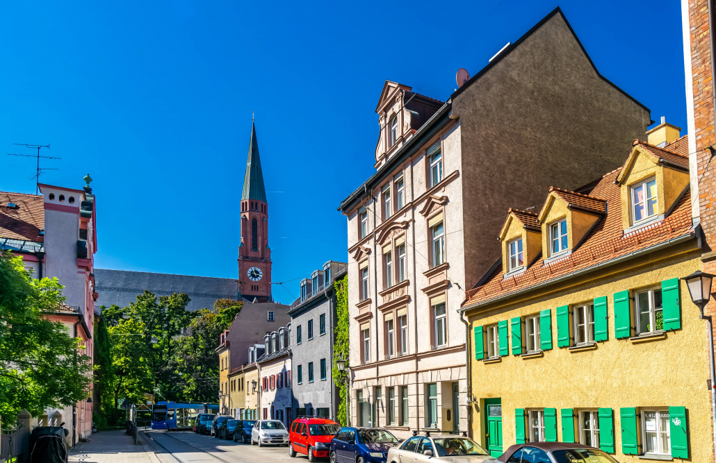 Straßenzug in München-Haidhausen (Immobilienmakler für Verkäufer Haidhausen)