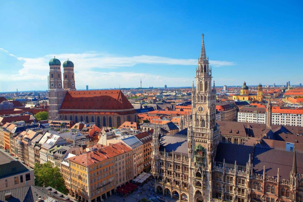 Makler Taufkirchen bei München: Blick über die Münchner Innenstadt